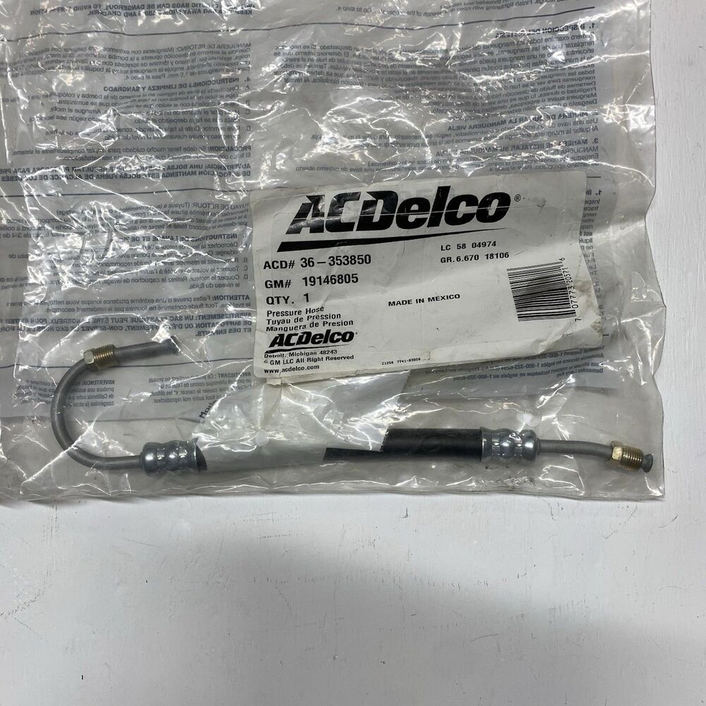 ACDelco Pressure Hose, Part 36-353850 GM Part 19146805 Trucks 1980-90